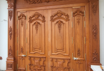 Thiết Kế - Thi Công Cửa Chính 01 Gõ Đỏ