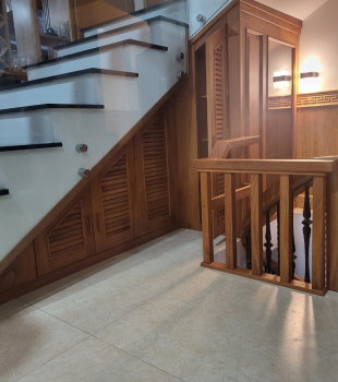 Thiết Kế - Thi Công Tủ Gầm Cầu Thang Gõ Đỏ