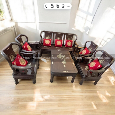 Bộ Ghế Cẩn Ốc 8 Món