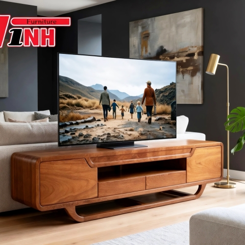 Táp Tivi 2m Gỗ Gõ Đỏ 
