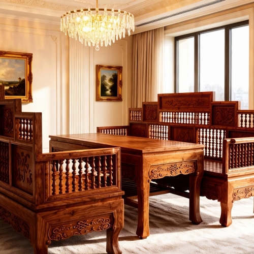 BỘ TRƯỜNG KỶ 3 MÓN GỖ GÕ ĐỎ