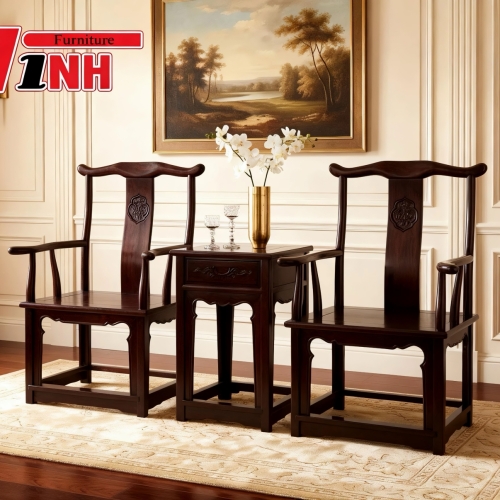 Bộ ghế Thái Sư 3 món gỗ muồng