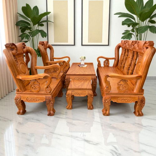 Bộ Đào 6 Món Gỗ Đỏ