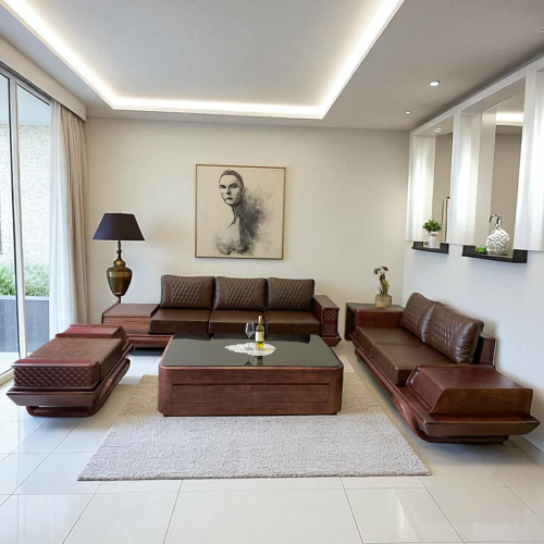 Bộ Ghế Tay Trám 5 Món