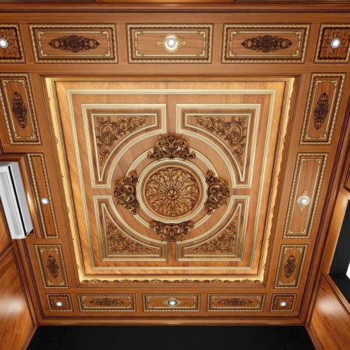 THIẾT KẾ TRẦN NHÀ GỖ 