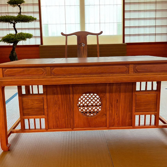 Bộ Bàn Trà Gỗ Hương Đá 