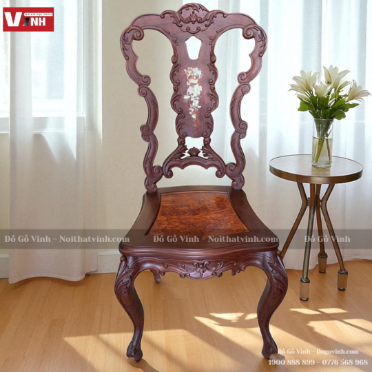 Bàn Ăn Oval 10 Ghế Cẩn Ốc