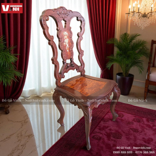 Bàn Ăn Oval 10 Ghế Cẩn Ốc