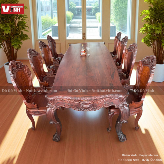 Bàn Ăn Louis Và 10 Ghế Louis