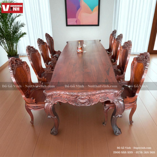 Bàn Ăn Louis Và 10 Ghế Louis