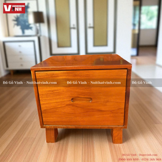 Tủ Đầu Giường Nhật 4 Chân - 1 Hộc 