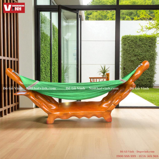 Giá Võng Gốc Cây - Gỗ Đỏ